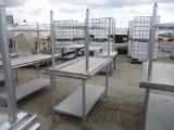 Lot Of (2) Sysco Stainless Steel Tables