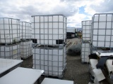 Lot Of (2) 300 Gallon Poly Tanks W/Cages