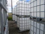 Lot Of (2) 300 Gallon Poly Tanks W/Cages