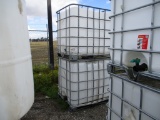 Lot Of (2) 300 Gallon Poly Tanks W/Cages