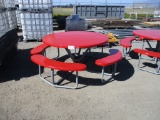 Round Metal Picnic Table