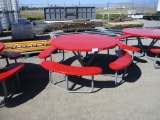 Round Metal Picnic Table