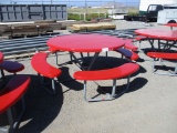 Round Metal Picnic Table