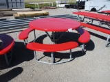 Round Metal Picnic Table