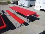 Rectangle Metal Picnic Table