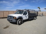2006 Ford F450 S/A Flatbed Utility Truck,