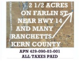 2.5 Acres In Kern County California,