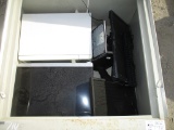 Lot Of Storage Cabinet W/Microwaves,