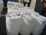 Lot Of (12) 55 Gallon Poly Barrels