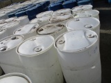 Lot Of (12) 55 Gallon Poly Barrels