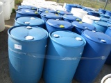 Lot Of (12) 55 Gallon Poly Barrels