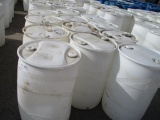 Lot Of (12) 55 Gallon Poly Barrels