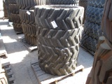 Lot Of (4) Air Boss Solid Rubber Rims & Tires,