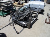 Lot Of Engine Stand W/Fork Holes & Hydraulic Hoses