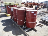 Lot Of (7) 55-Gallon Barrel Drums