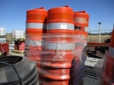Lot Of Large Caution Cones & Bases