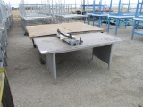 Lot Of (2) Metal Work Tables