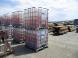 Lot Of (2) 250 Gallon Poly Tanks In Metal Cage