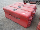 (4) Traffix Water Wall Crash Cushion Barriers,