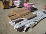 (2) Pallets Of Metal Gutters & Storage Cabinets