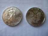 Lot Of (2) Liberty 1 oz Silver One Dollar Coins