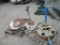 Lot Of Misc Round Steel Plates & Sprinklers