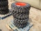 Lot Of (4) Camso 10-16.5 Tires & 8-Lug Rims