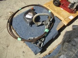 Lot Of Steel Lift Cables & Hoist