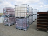 Lot Of (2) 300 Gallon Poly Tanks In Cages