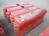 (4) Traffix Water Wall Crash Cushion Barriers,