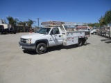 2006 Chevrolet 3500 S/A Flatbed Utility Truck,