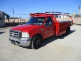 2005 Ford F350 Flatbed Utility Truck,