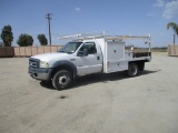 2007 Ford F550 S/A Flatbed Utility Truck,