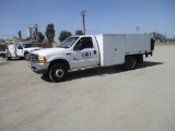 2001 Ford F450 S/A Utility Flatbed Truck,