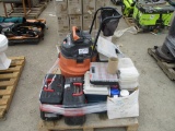 Lot Of Shop Vac & Plastic Tools/Parts Boxes