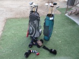 Lot Of Golf Clubs & Bags,