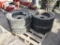 Lot Of 8-Lug Solid 12x20 Skid Steer Tires