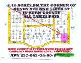 2.16 Acre Lot In Kern County California,