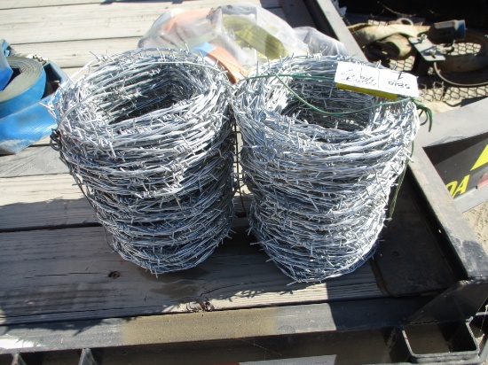 (2) Rolls Of New Unused 2-Point Barbed Wire