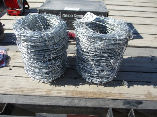 (2) Rolls Of New Unused 2-Point Barbed Wire