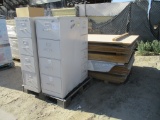 (3) Filing Cabinets & Pallet Of Particel Boards