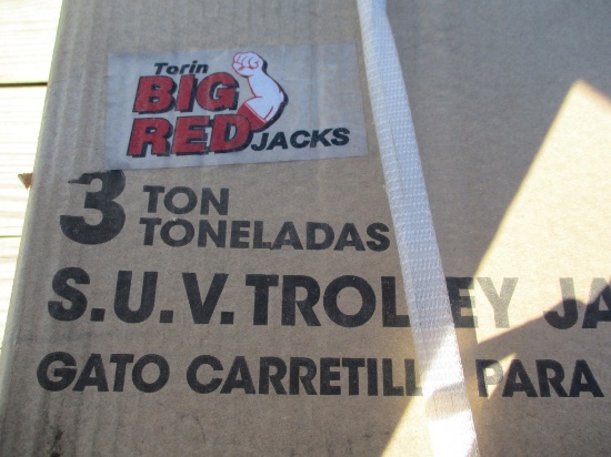 New Unused Big Red 3-Ton SUV Floor Jack