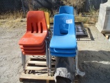 Lot Of (17) Plastic Kids Chairs,