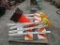 Lot Of Traffic Control Barriers & Traffic Cones