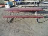 Lot Of Wooden Picnic Table