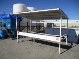 Metal 10' x 7' Truck Bed Slide In Canopy W/Desk