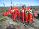 (4) Pallet Of Delineator Cones & Bases