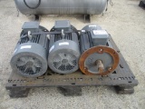 Lot Of (3) 220-Volt Electric Motors