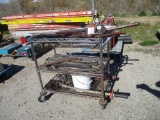 Lot O Rolling Cart W/Misc HD Wrenches