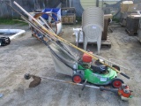 Lot Of Gas Powered Lawn Mower, Weed Eater,